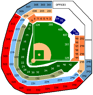 Texas Rangers Stadium Seating Chart